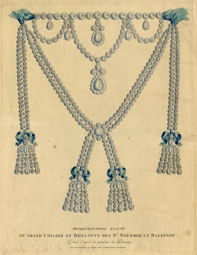 Feast given by Madame du Barry for Louis XV Silver Plated Necklace